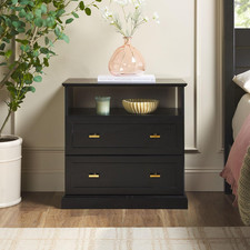 Rustic 2-Drawer Nightstand