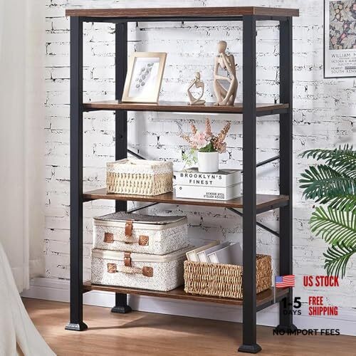 Tier bookshelf rustic - 4, bookshelf,rustic