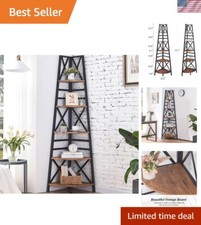 5 Tier Corner Shelf, 72 Inch